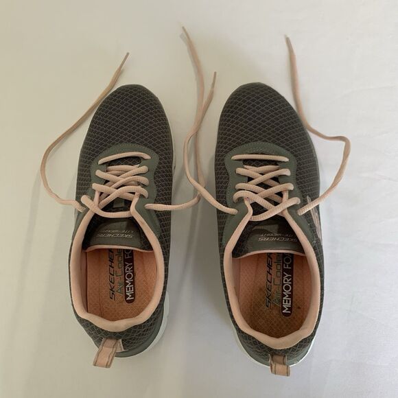 Skechers Flex Appeal 2.0 Shoes Sneakers Women 7.5 Gray Pink Workout Gym Running - Picture 4 of 9